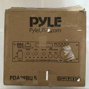 Pyle PDA29BU5 Wireless BT Stereo Power Amplifier USB/SD/MMC/FM/BT/LED Display